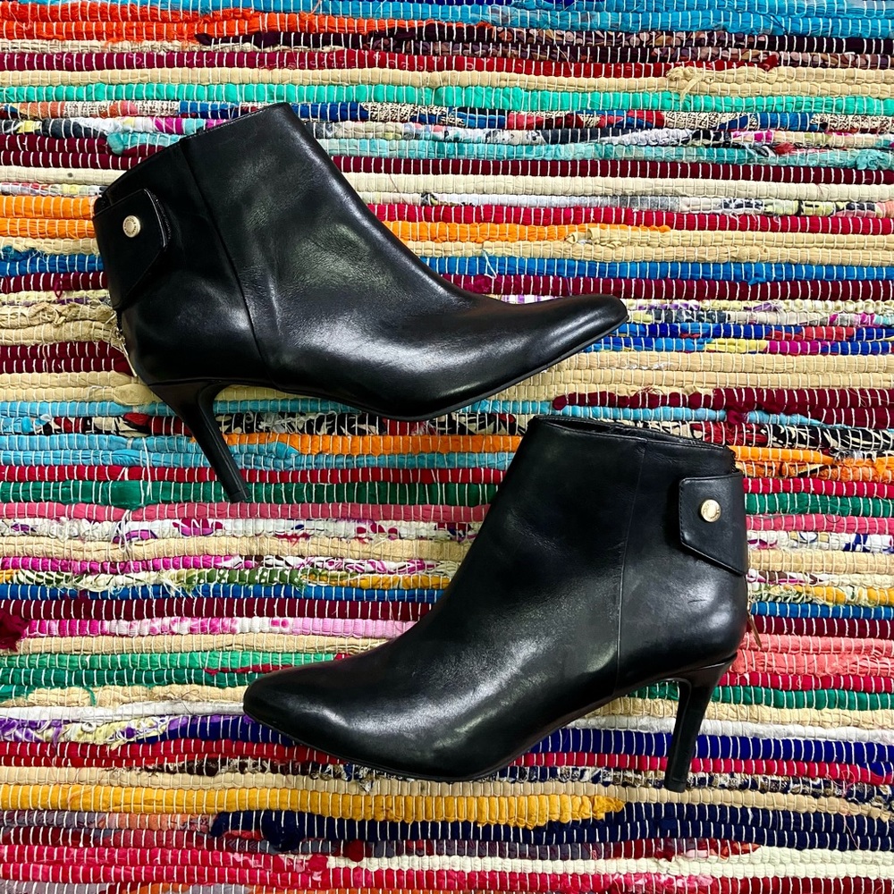 Cole Haan ~ Leather heeled booties